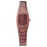 时尚方形正品钨钢女士手表防水石英表W50101L