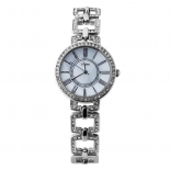 时尚复古韩版闪钻镂空链带石英防水女表W50220L