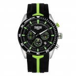 赛车系列高档硅胶多功能计时石英男表W70103G